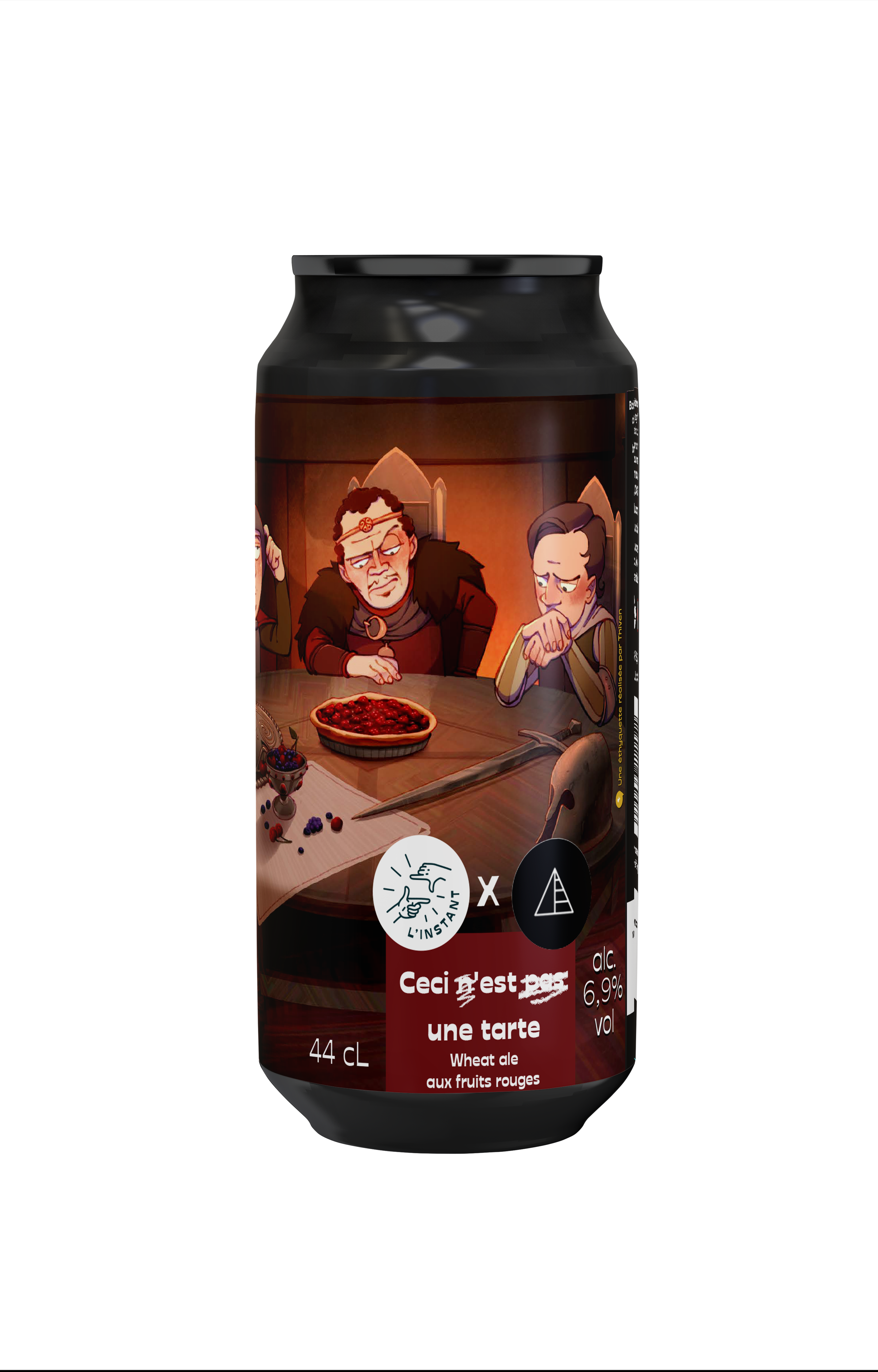 Visuel de la canette de bière "Ceci n'est pas une tarte"